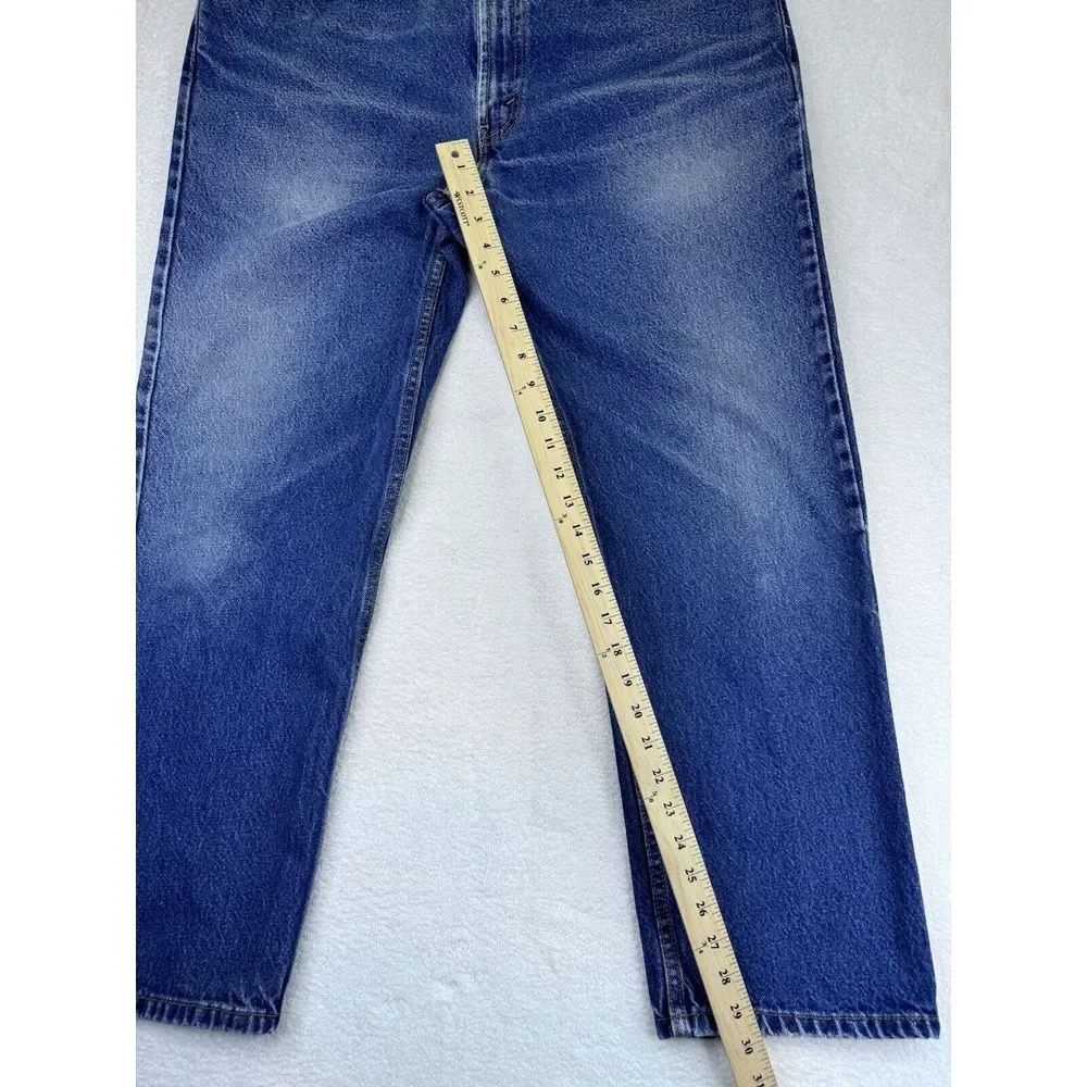 Levis 505‎ Regular Fit Blue Jeans Men Denim Straight 38Wx30L (36Wx30L Actual).